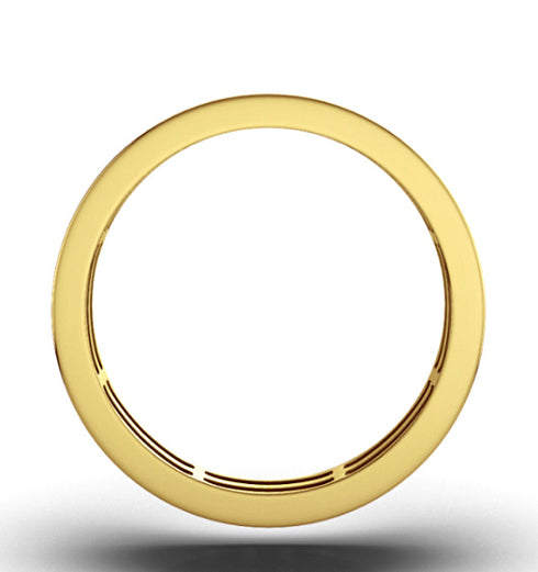Mens 2ct H/Si Diamond 18K Gold Full Band Ring